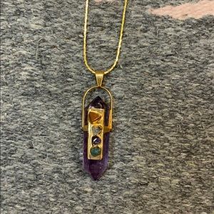 Chakra gemstone necklace